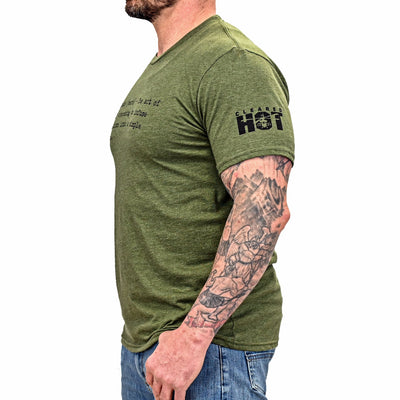 Men's Cleared Hot "Simplicate Defined" T-shirt (Heather Army Green)