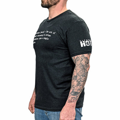 Men's Cleared Hot "Simplicate Defined" T-shirt (Heather Black)