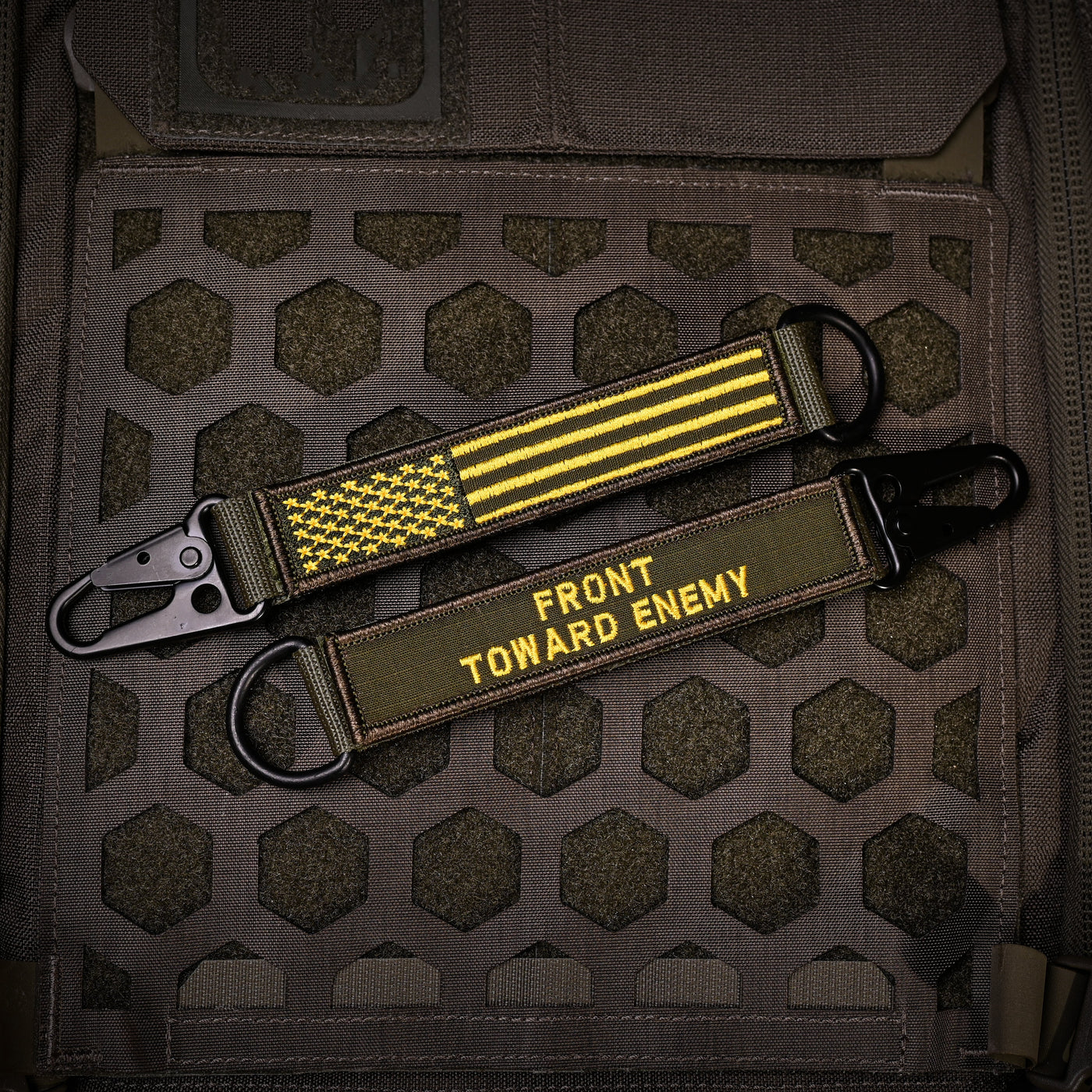 American Made Heavy Duty Tactical Keychain - Front Toward Enemy