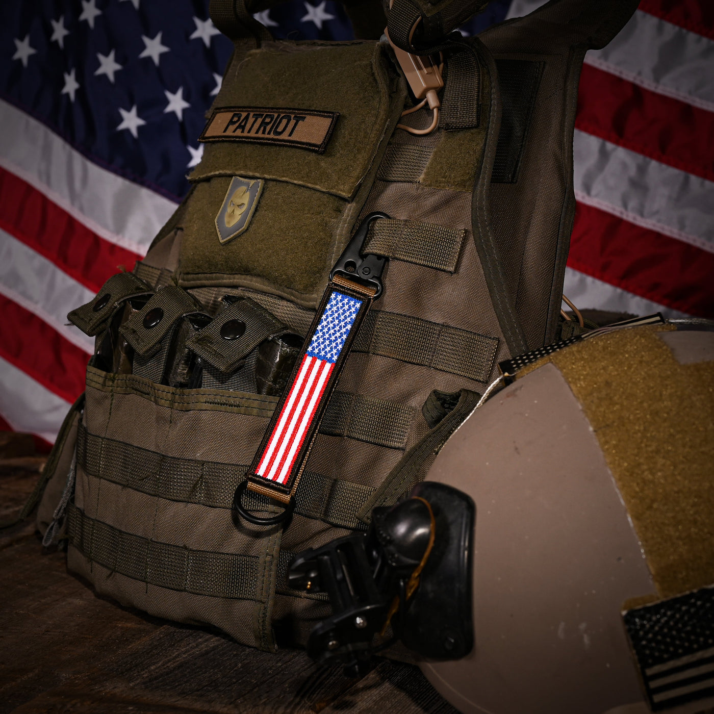 American Made Heavy Duty Tactical Keychain - Patriot