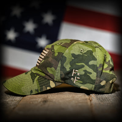 Tropic Multicam Full Fabric American Flag Range Hat